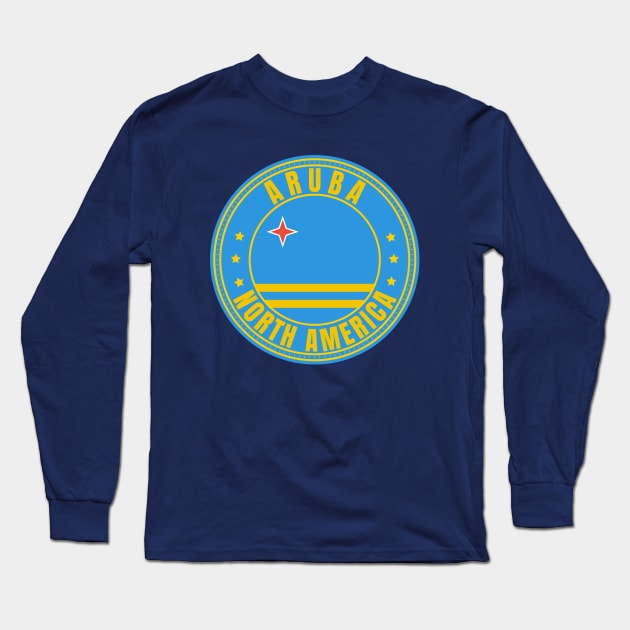 Aruba Long Sleeve T-Shirt by footballomatic